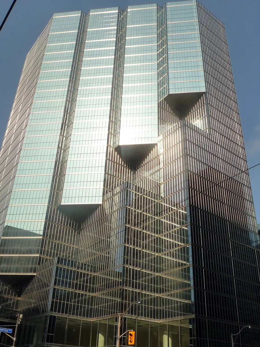 Licensed photograph relevant to 200 King Street West - Recertification; Photo: babakshokati / Wikimedia Commons (CC BY-SA 3.0); Photograph of the recorded building at 200 King Street West, Toronto. Resized and converted to WebP by VeriCtory.