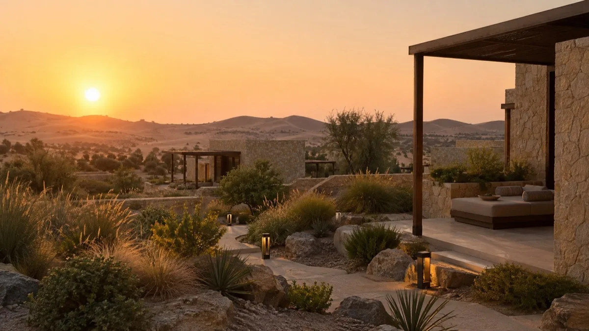 Editorial visualisation illustrating AL DHAFRA RESORT – L.L.C – S.P.C; not a documentary photograph