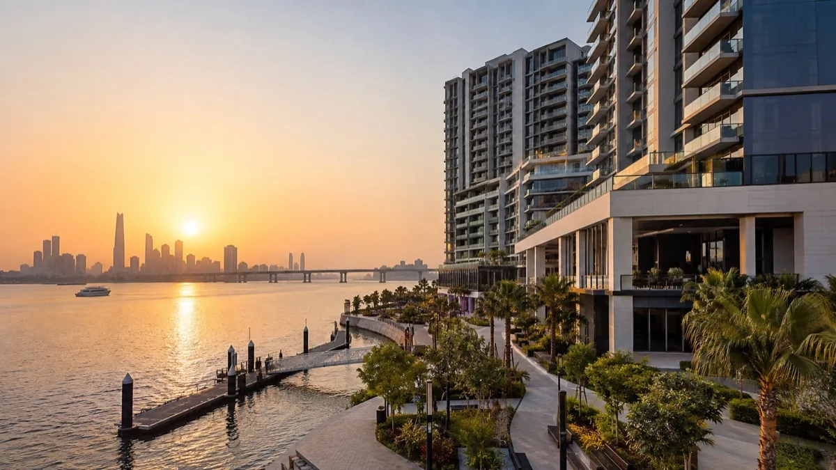 Editorial visualisation illustrating Hotel Local Dubai, Jumeirah Village Triangle, Autograph Collection; not a documentary photograph