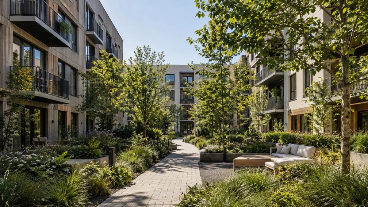 Editorial visualisation illustrating Neighborhood One Residences Phase 1; not a documentary photograph