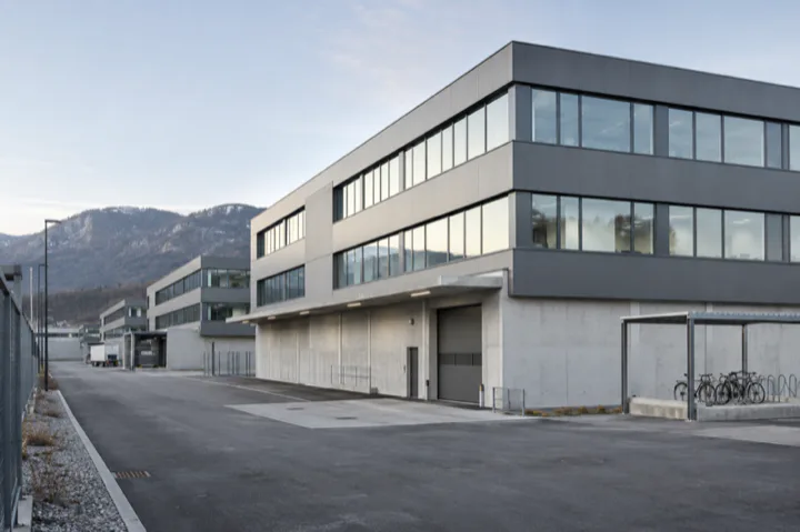 Editorial visualisation illustrating Meridian 16 Business Park; not a documentary photograph