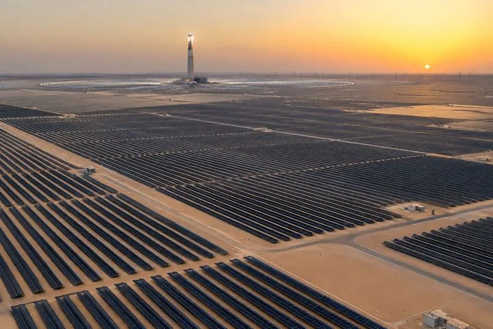 Editorial visualisation illustrating Noor Abu Dhabi; not a documentary photograph