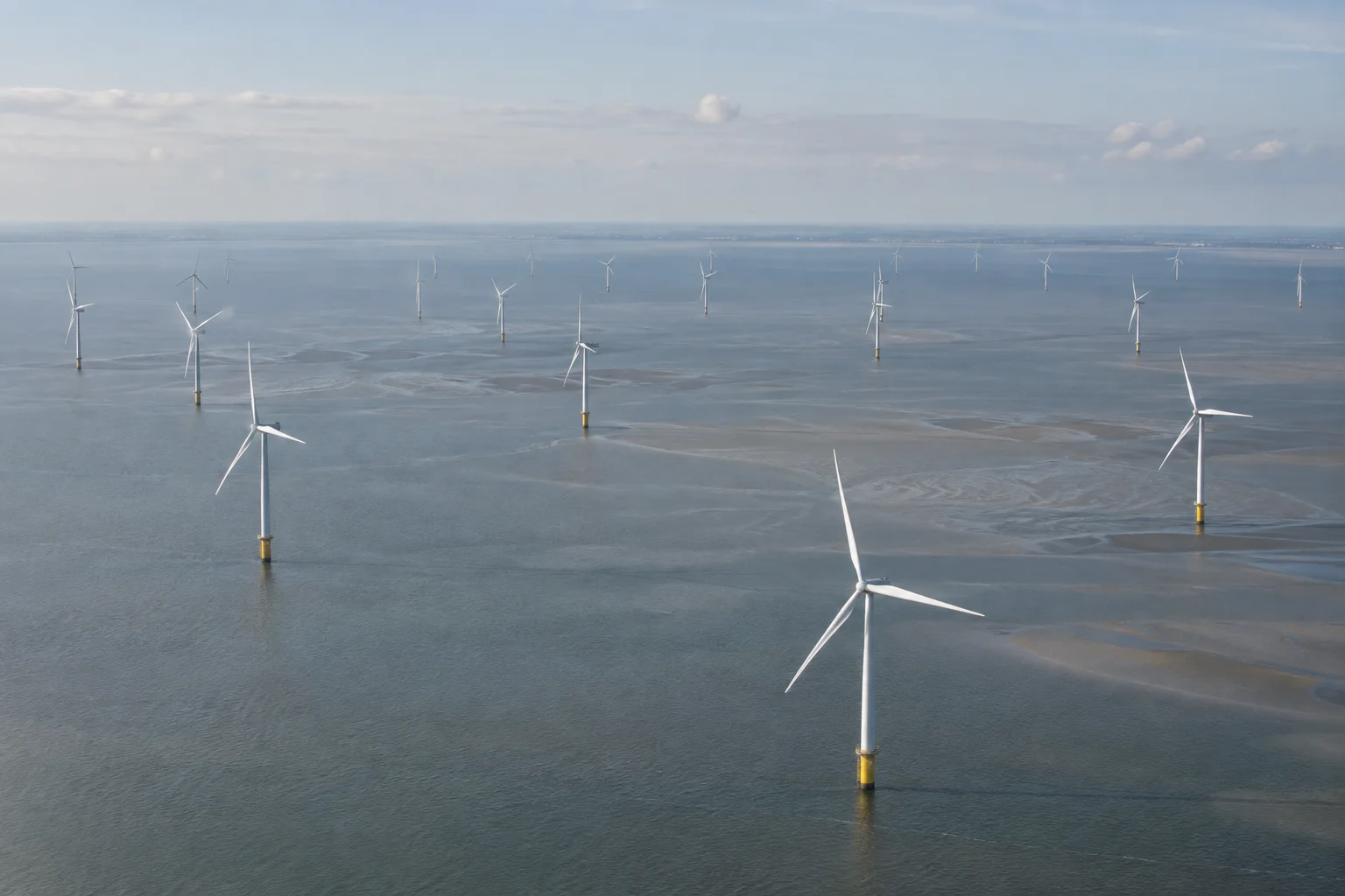 Editorial visualisation illustrating London Array; not a documentary photograph