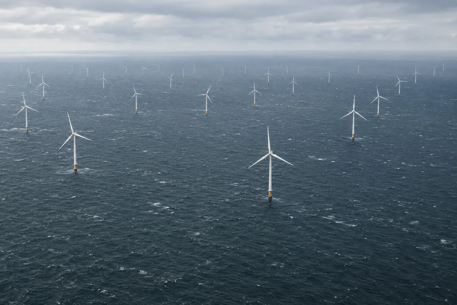 Editorial visualisation illustrating Gemini Offshore Wind Park; not a documentary photograph