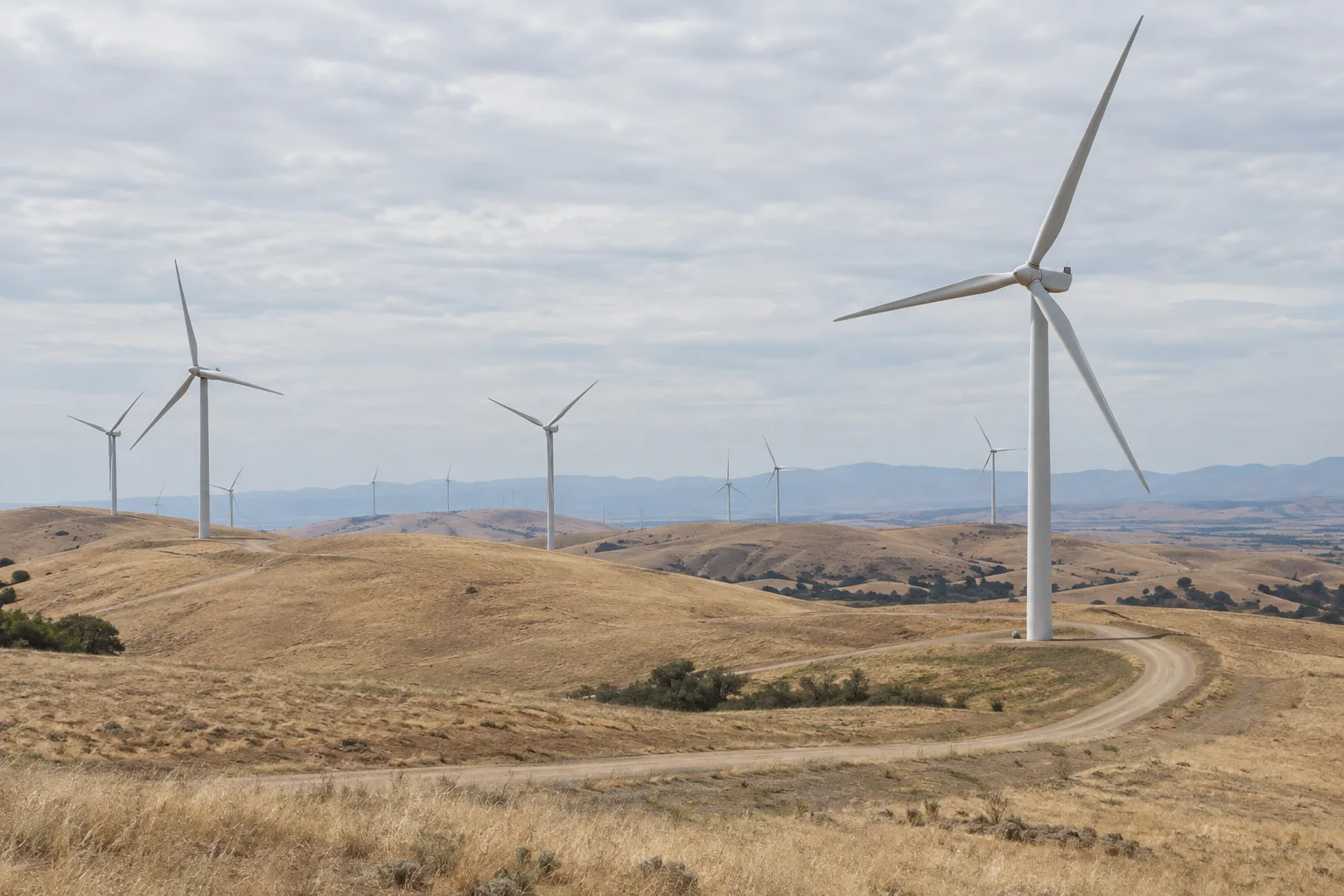 Editorial visualisation illustrating Alta Wind Energy Center; not a documentary photograph
