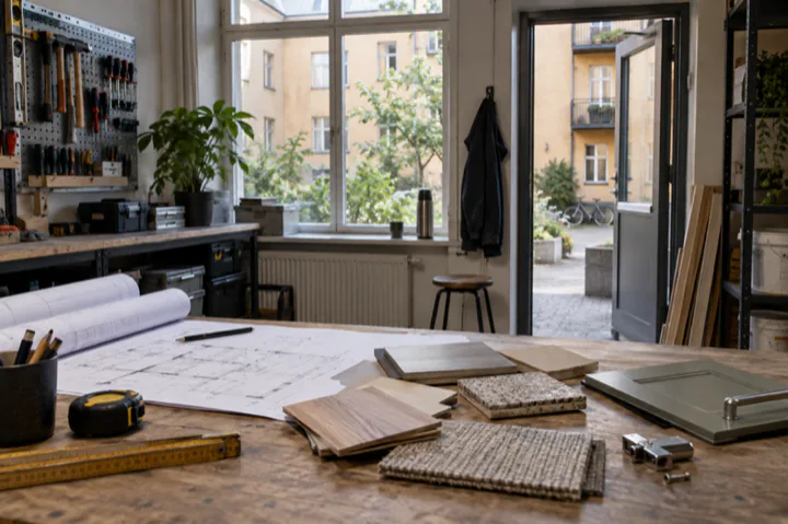 Editorial visualisation illustrating Annehem Fastigheter; not a documentary photograph