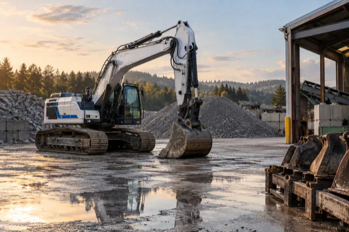 Editorial visualisation illustrating Chastain Excavating; not a documentary photograph