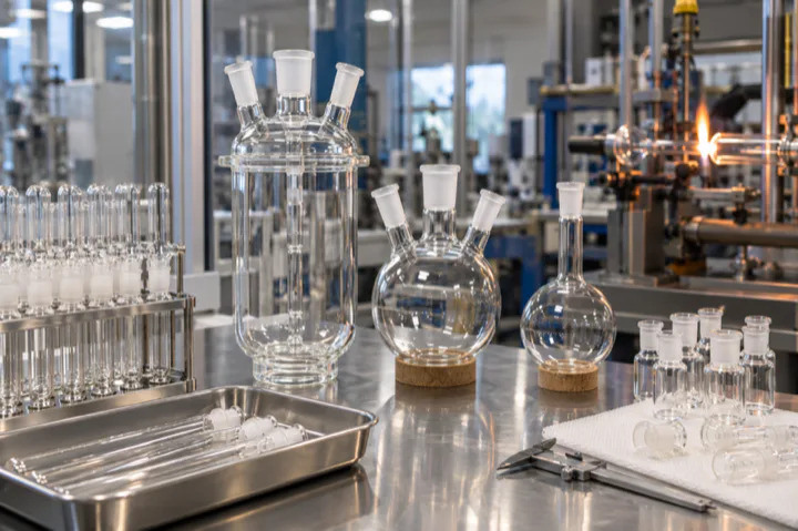 Editorial visualisation illustrating Chemglass Life Sciences LLC; not a documentary photograph