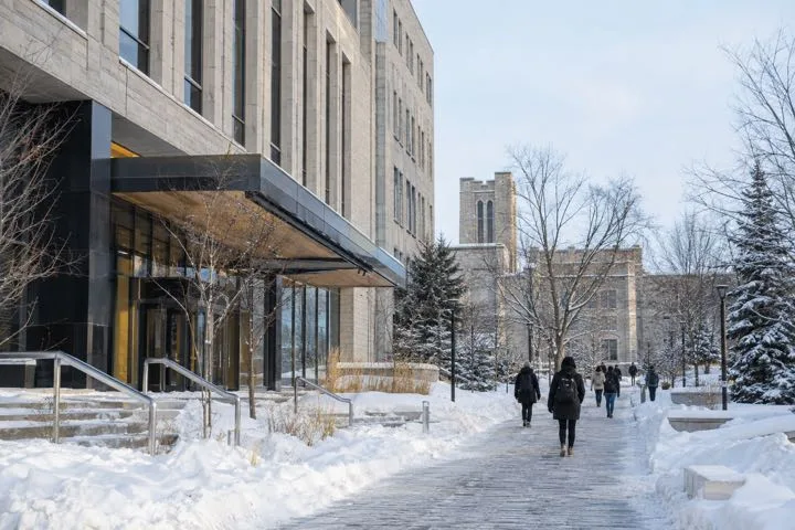 Editorial visualisation illustrating University of Victoria; not a documentary photograph