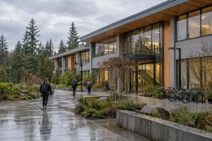 Editorial visualisation illustrating Université Laval; not a documentary photograph