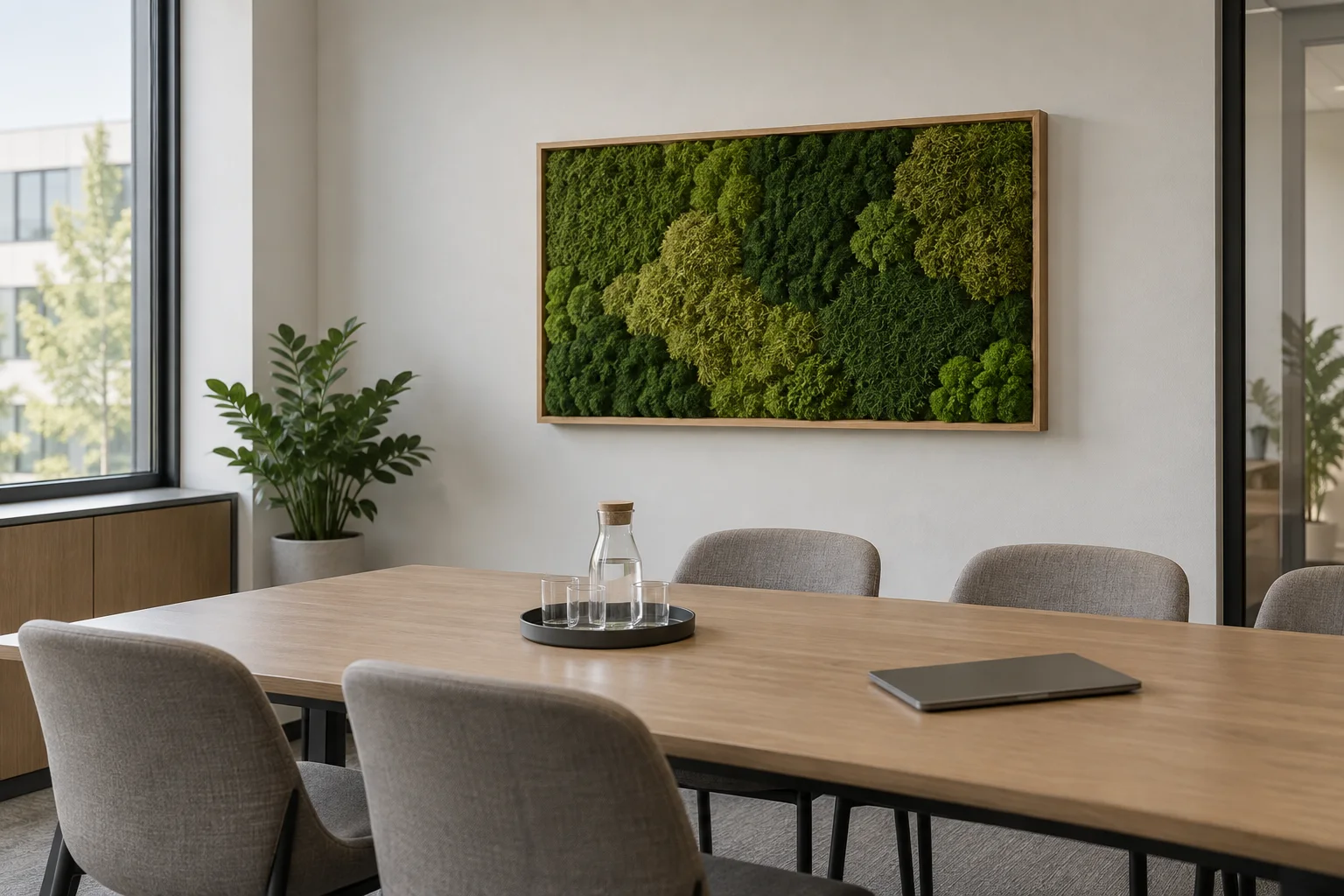 Editorial visualisation illustrating MossWallArt™; not a documentary photograph